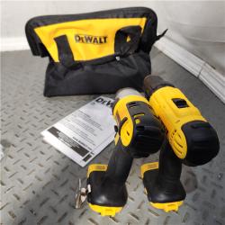 HOUSTON Location-AS-IS-DeWalt DCK240C2 20-Volt Max Drill/Driver & Impact Driver Combo Kit  1/2 in.  (2) Batteries APPEARS IN NEW! Condition
