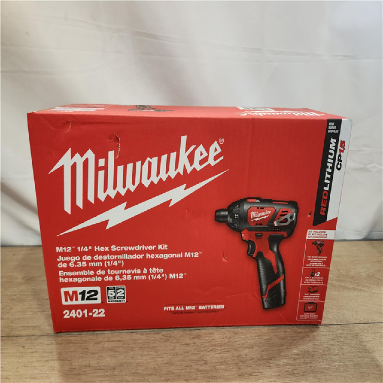 NEW- Milwaukee M12 Cordless Screwdriver - All