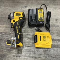 AS-IS DEWALT Atomic 20V Max Lithium-Ion Brushless Cordless Compact 1/4 in. Impact Driver Kit