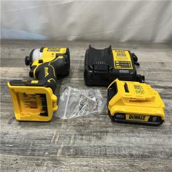 AS-IS DEWALT Atomic 20V Max Lithium-Ion Brushless Cordless Compact 1/4 in. Impact Driver Kit
