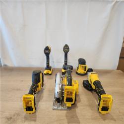AS-IS- DEWALT 20V Lithium-Ion Cordless 6-Tool Combo Kit with 5.0 Ah and 2.0 Ah Batteries  Charger and Tough System 2.0 Rolling Toolbox