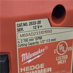 AS-IS Milwaukee FUEL 8 in. 12V Cordless Battery Hedge Trimmer (Tool-Only)