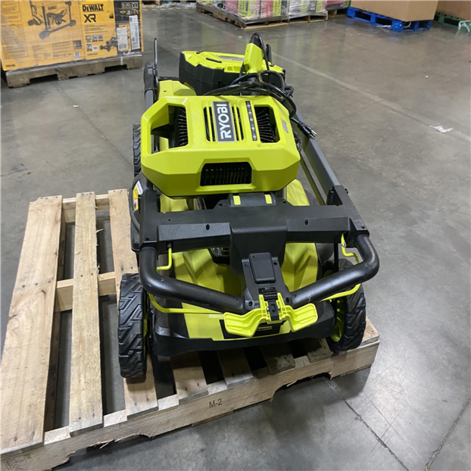 Dallas Location - As-Is RYOBI 80V HP Brushless Battery Cordless Electric 30 in. Multi-Blade Lawn Mower with Battery and Charger