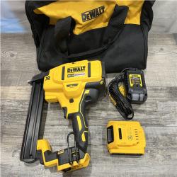 AS-IS DEWALT 20V MAX XR Lithium-Ion Cordless 18-Gauge Narrow Crown Stapler Kit