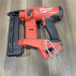 AS-IS MILWAUKEE M18 FUEL 18-Volt Lithium-Ion Brushless Cordless 18-Gauge 1/4 in. Narrow Crown Stapler (Tool-Only)