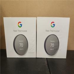 Phoenix AS-IS Google Nest Thermostat - Smart Programmable Wi-Fi Thermostat - (2-Pack)