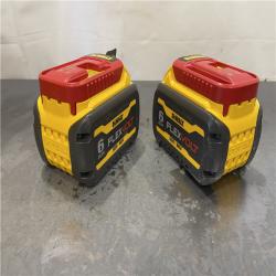 AS-IS - DEWALT FLEXVOLT 20-Volt/60-Volt MAX Lithium-Ion 6.0Ah Battery Pack (2-Pack)