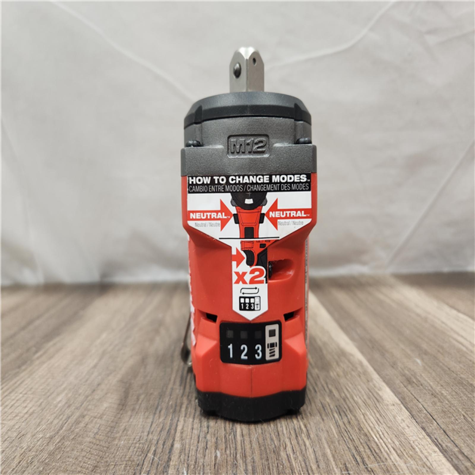 AS-IS- M12 FUEL 12V Lithium-Ion Brushless Cordless Stubby 1/2 in. Impact Wrench with Pin Detent (Tool-Only)
