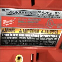 AS-IS Milwaukee M12 FUEL 12V 1/2 Cordless Li-Ion Hammer Drill/Driver Kit