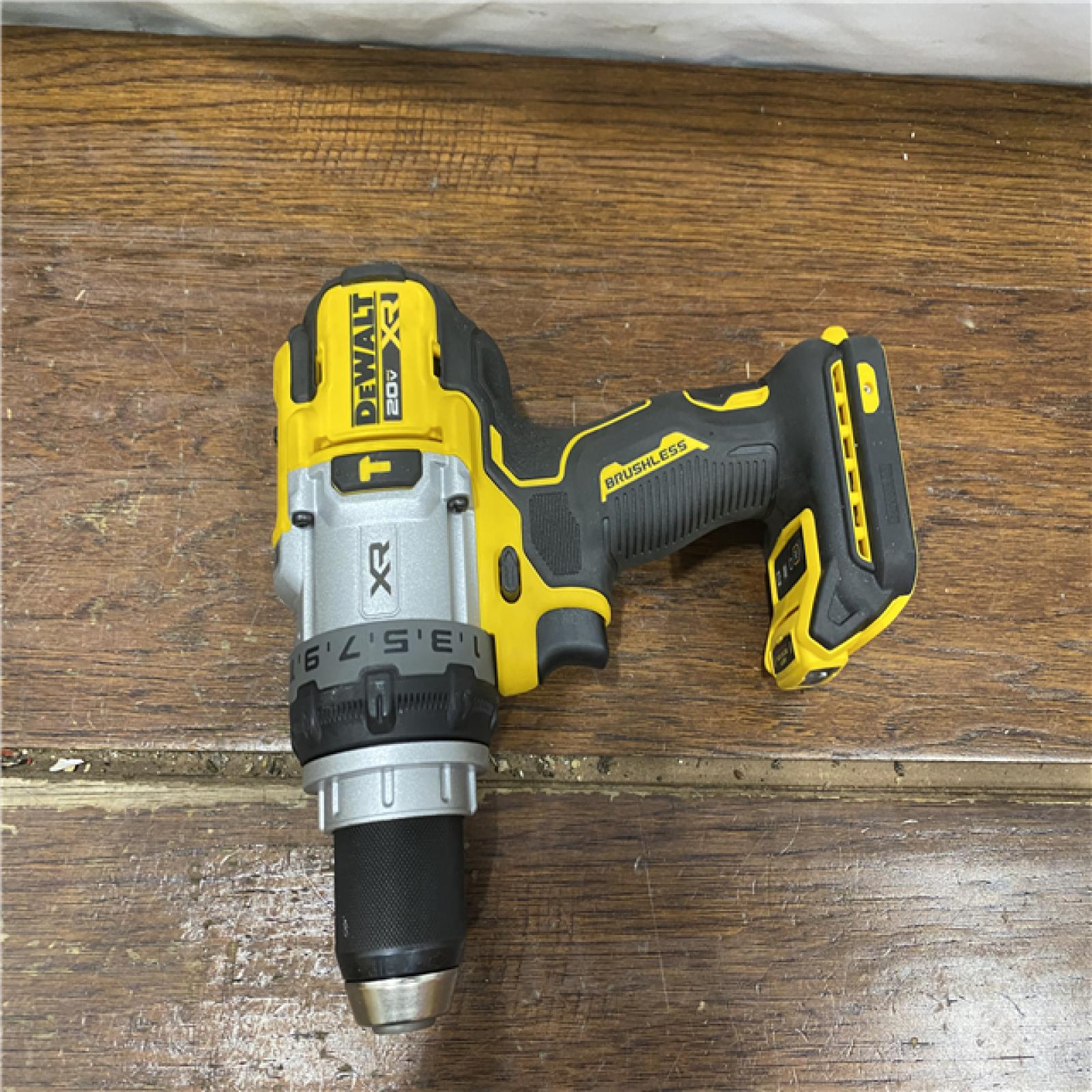 AS-IS DEWALT 20V XR Lithium-Ion Cordless Hammer Drill Kit with 8.0 Ah Battery, Charger and Kit Bag
