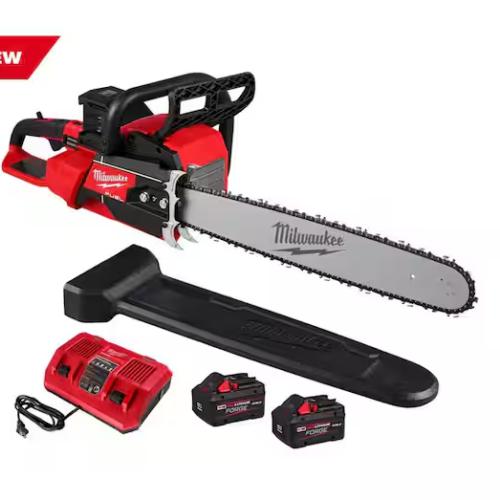 NEW! - Milwaukee M18 FUEL 18V Brushless Cordless 20 in. Dual Battery Chainsaw Kit