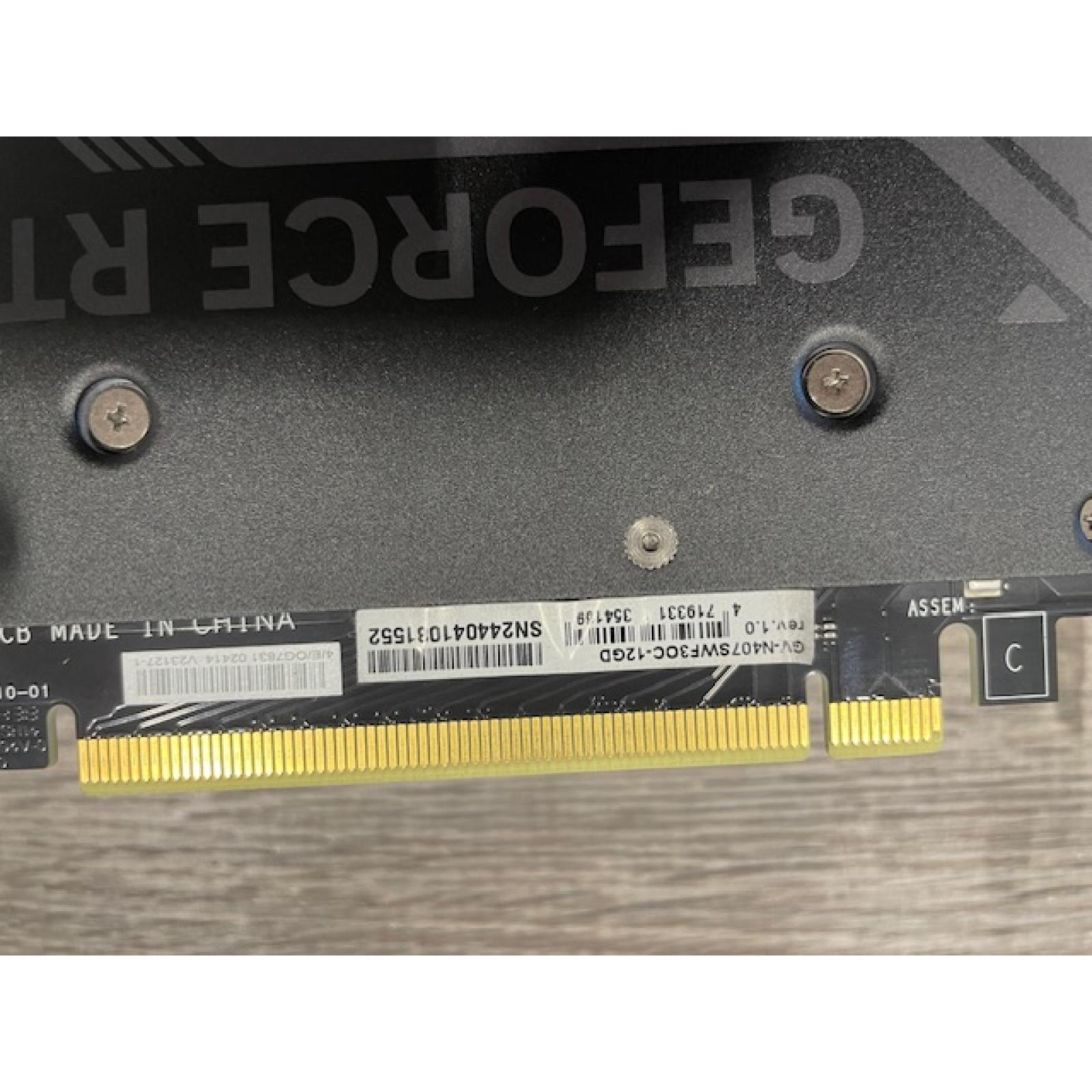 AS-IS GIGABYTE GeForce RTX 4070 SUPER WINDFORCE OC 12G NVIDIA 12 GB GDDR6X