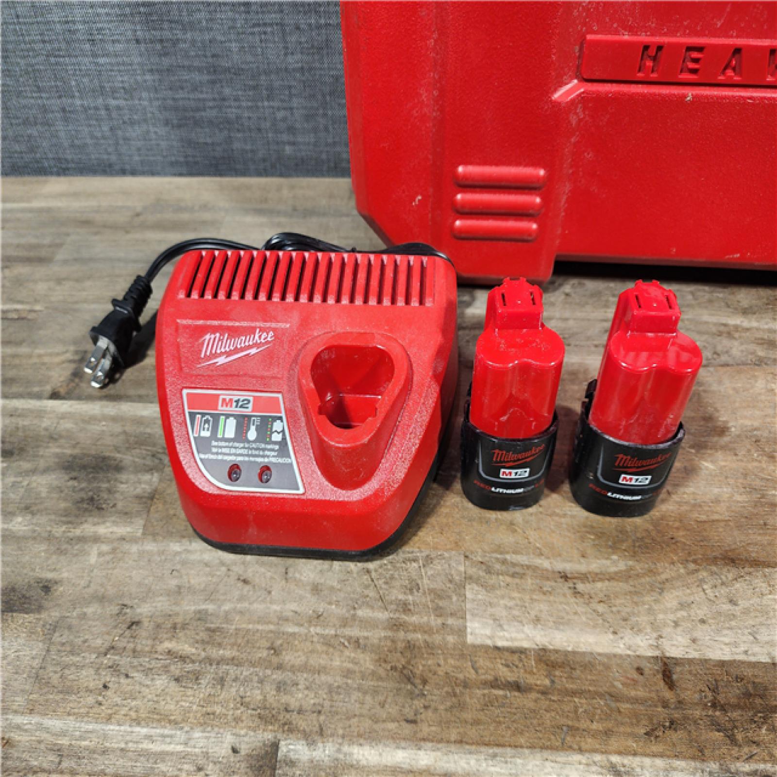 HOUSTON LOCATION - AS-IS M12 12-Volt Lithium-Ion Force Logic Cordless Press Tool Kit (3 Jaws Included) with Two 1.5 Ah Battery and Hard Case