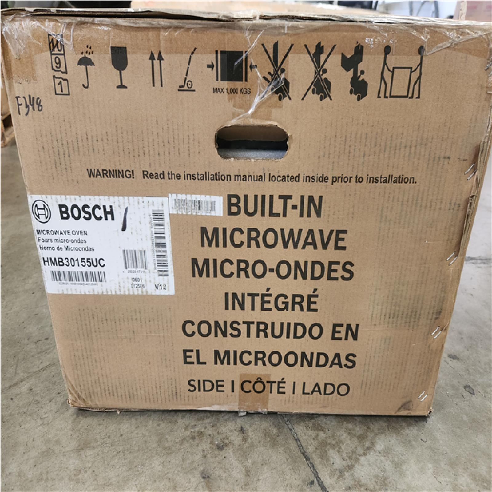 Phoenix NEW Bosch 300 Series 2.1 cu. ft. Built-In Microwave in Stainless Steel