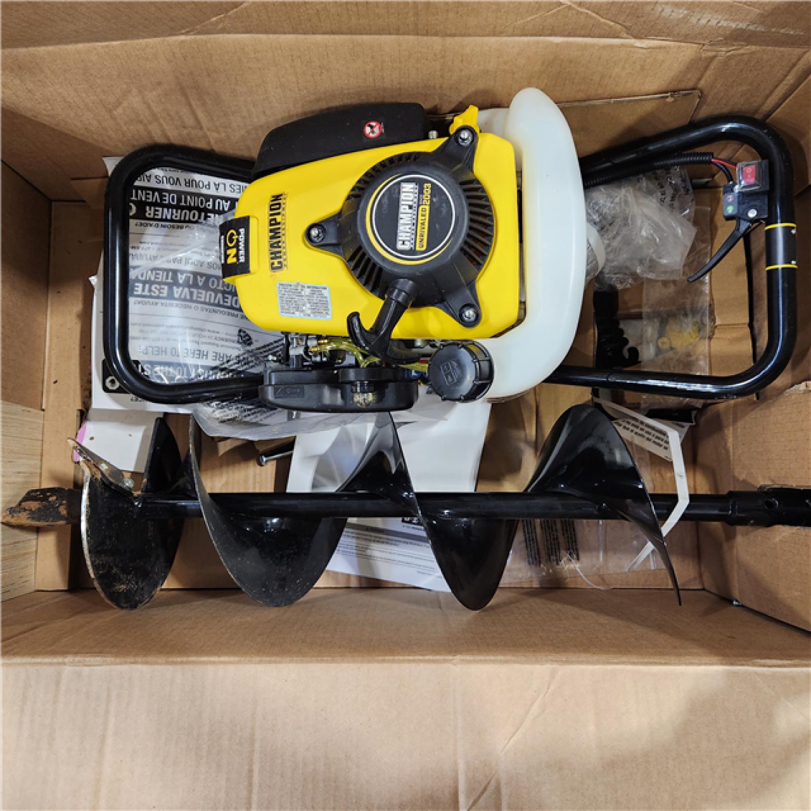 Dallas Location - As-Is  Champion Power Equipment 53cc 4-Cycle Gas Auger