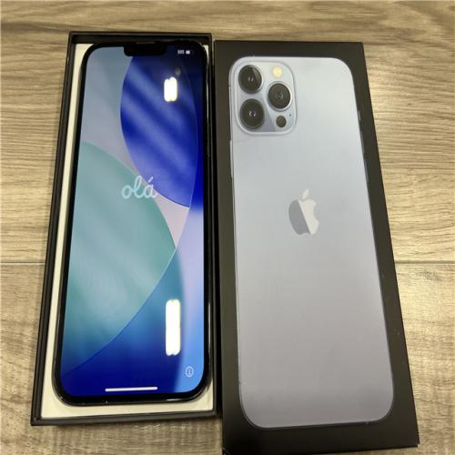 AS-IS Apple iPhone 13 Pro Max in Sierra Blue with 128GB