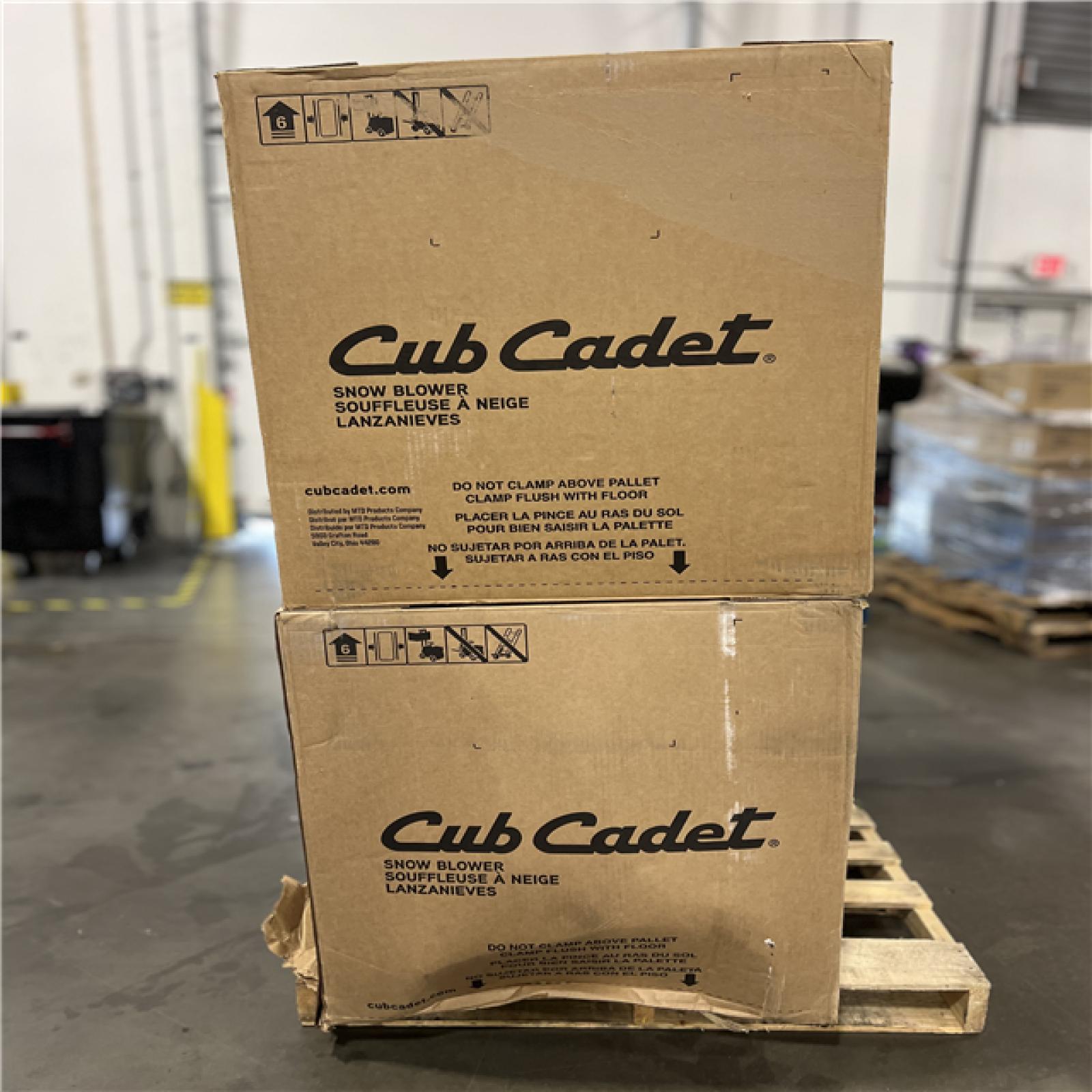 DALLAS LOCATION - CLUB CADET SNOW BLOWER PALLET (2 UNITS)