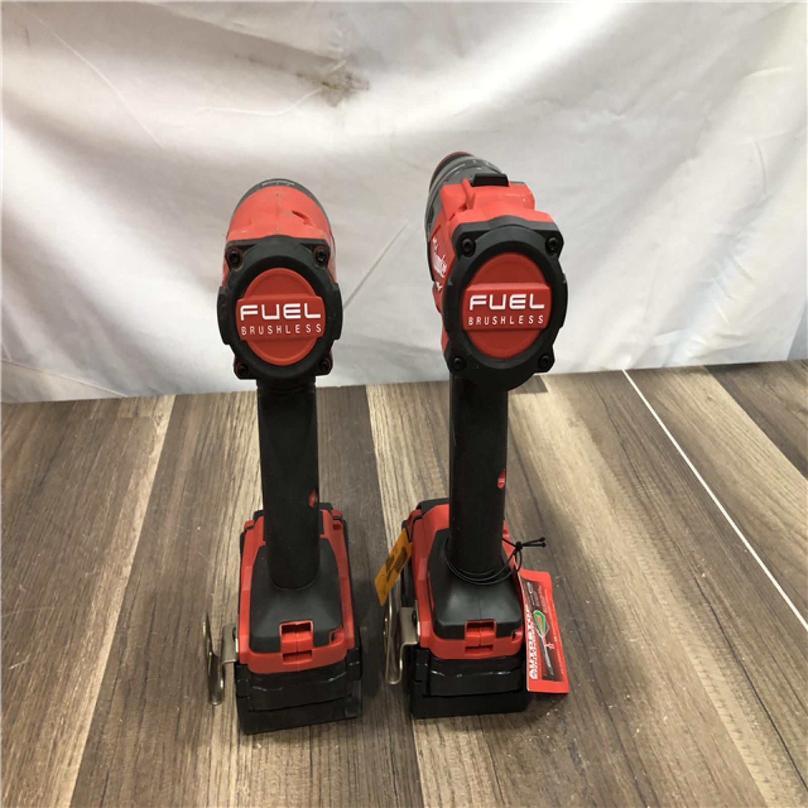 AS-IS Milwaukee FUEL 18V Lithium-Ion Brushless Cordless Hammer Drill and Impact Driver Combo Kit