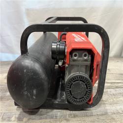 AS-IS Milwaukee FUEL 18-Volt Lithium-Ion Brushless Cordless 2 Gal. Electric Compact Quiet Compressor (Tool-Only)