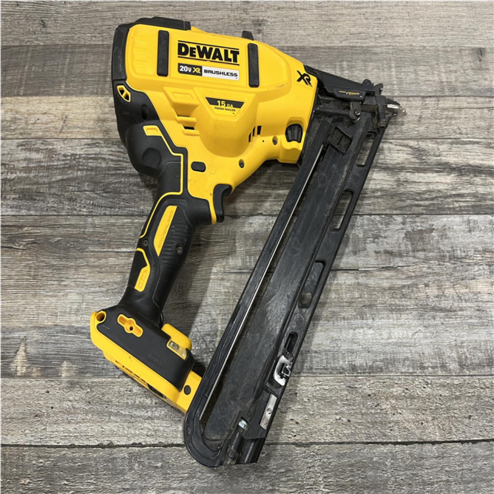 AS-IS DEWALT Cordless 20V MAX XR Angled Finish Nailer (Tool Only)