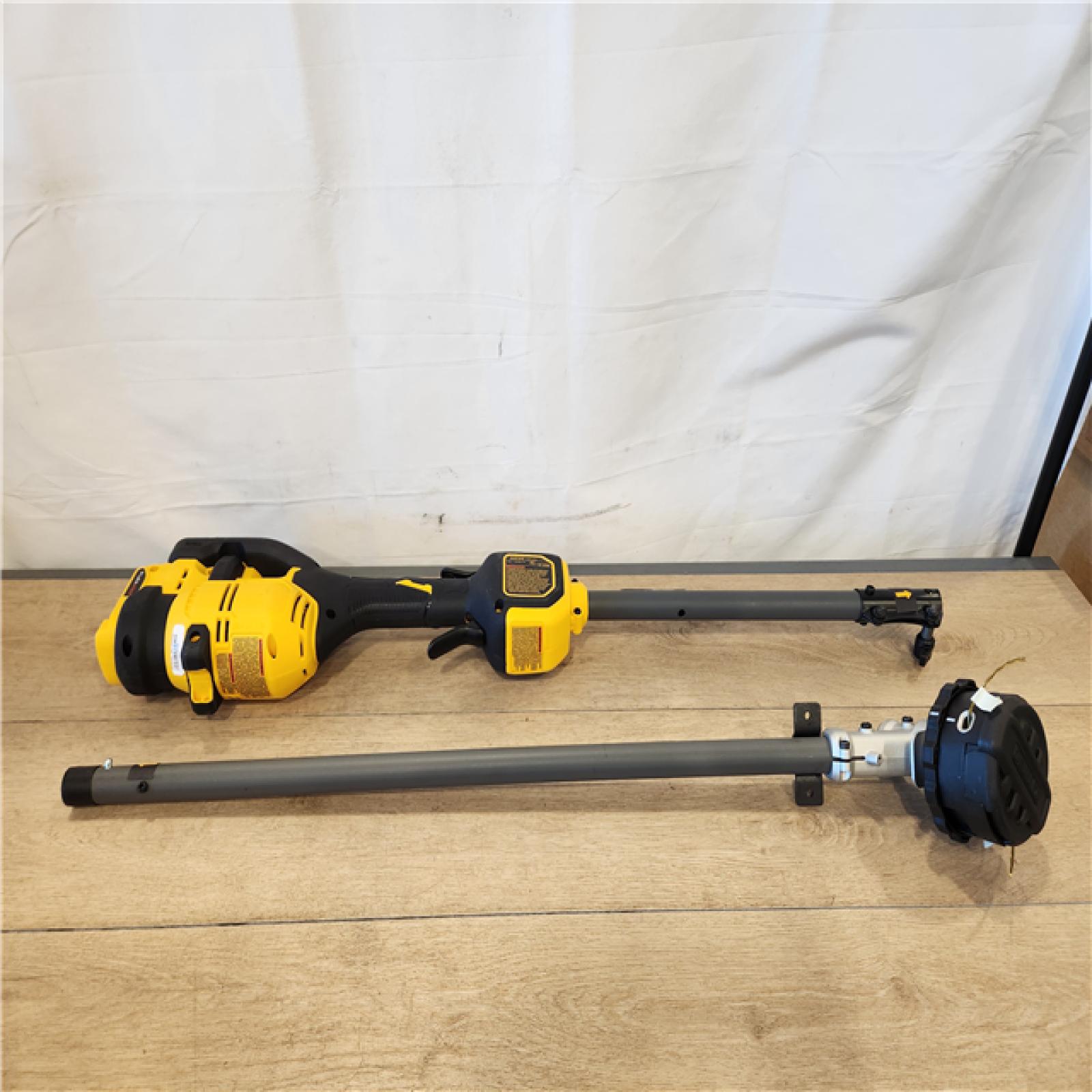 AS-IS- DEWALT FLEXVOLT 60V MAX 17 in. Cordless Battery Powered Attachment Capable Trimmer Kit