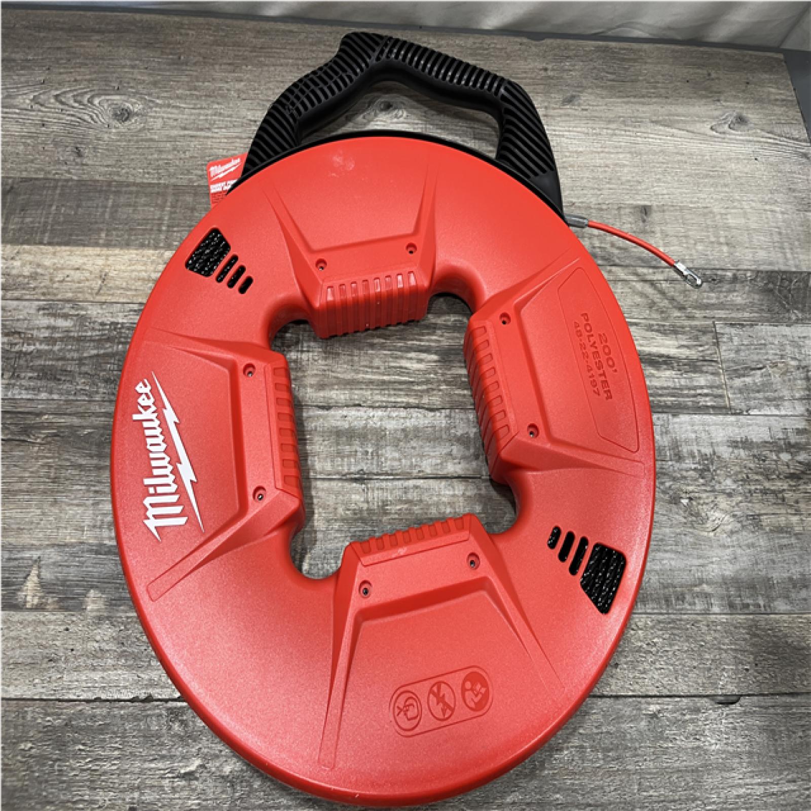 NEW - Milwaukee 200 ft. Polyester Fish Tape with Flexible Metal Leader