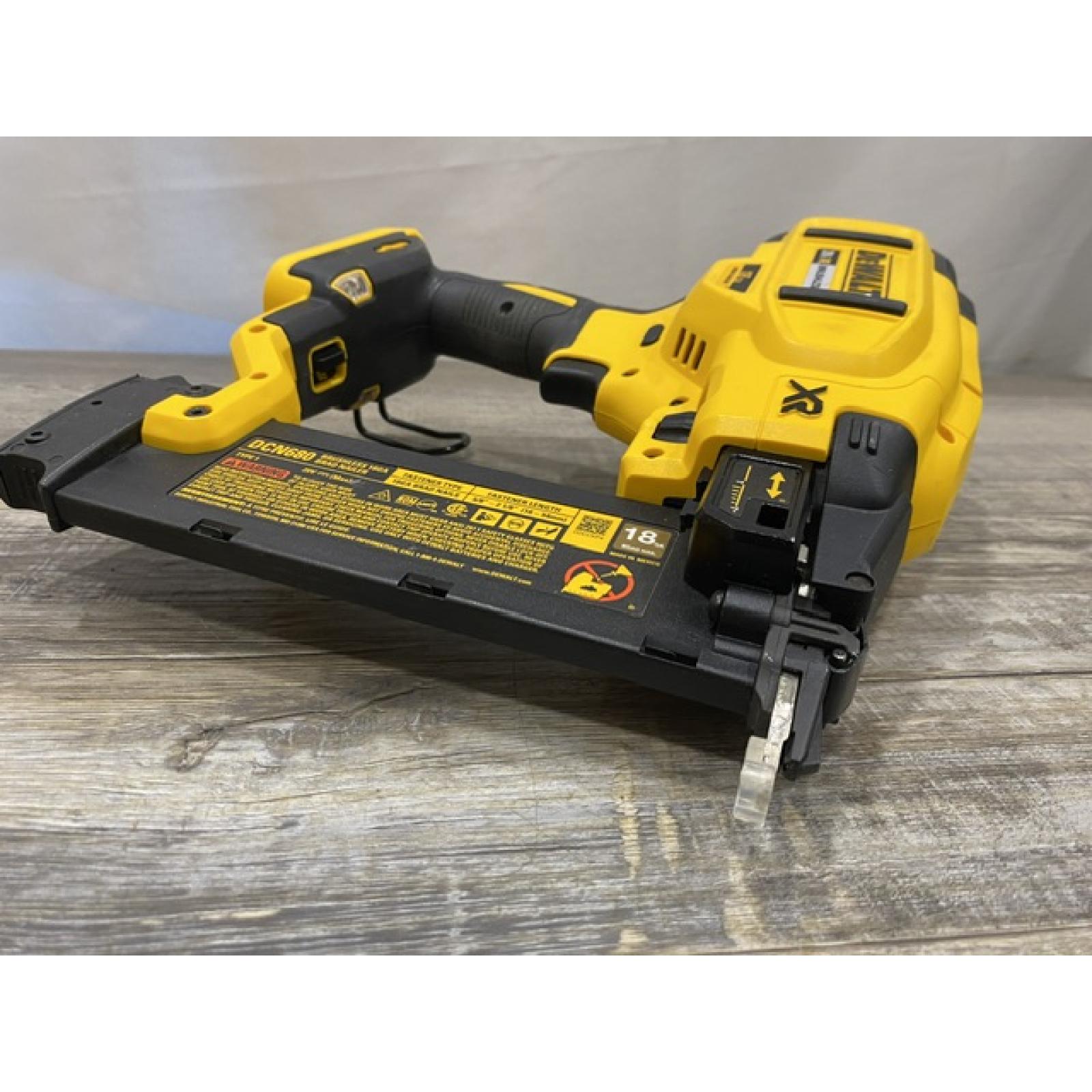AS-IS DEWALT 20V MAX XR Lithium-Ion Electric Cordless 18-Gauge Brad Nailer (Tool Only)