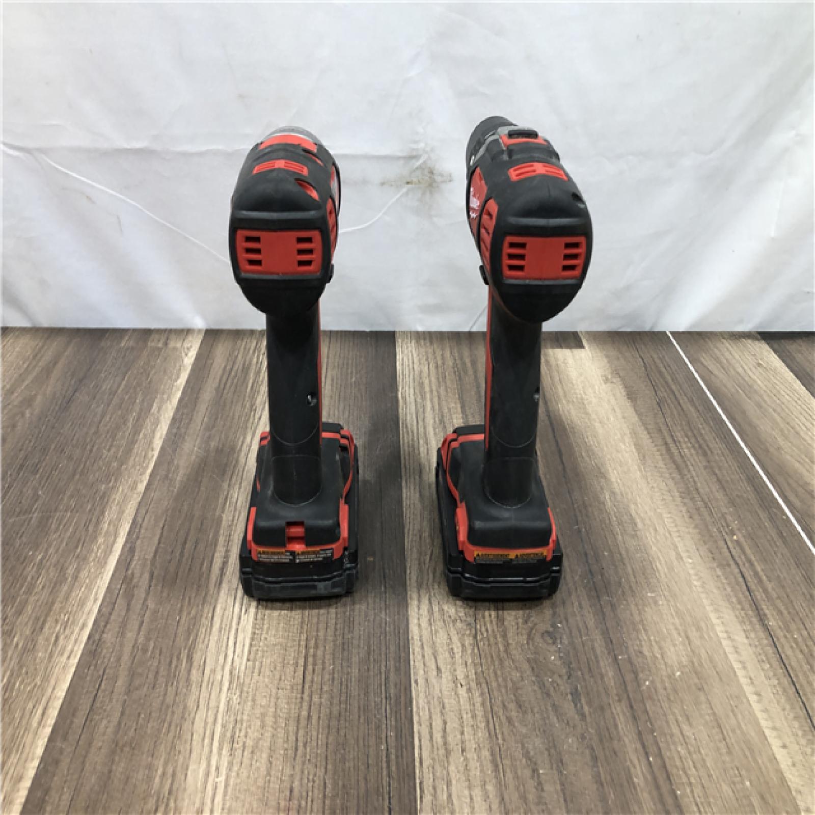 AS-IS Milwaukee  18V Lithium-Ion Cordless Drill Driver/Impact Driver Combo Kit