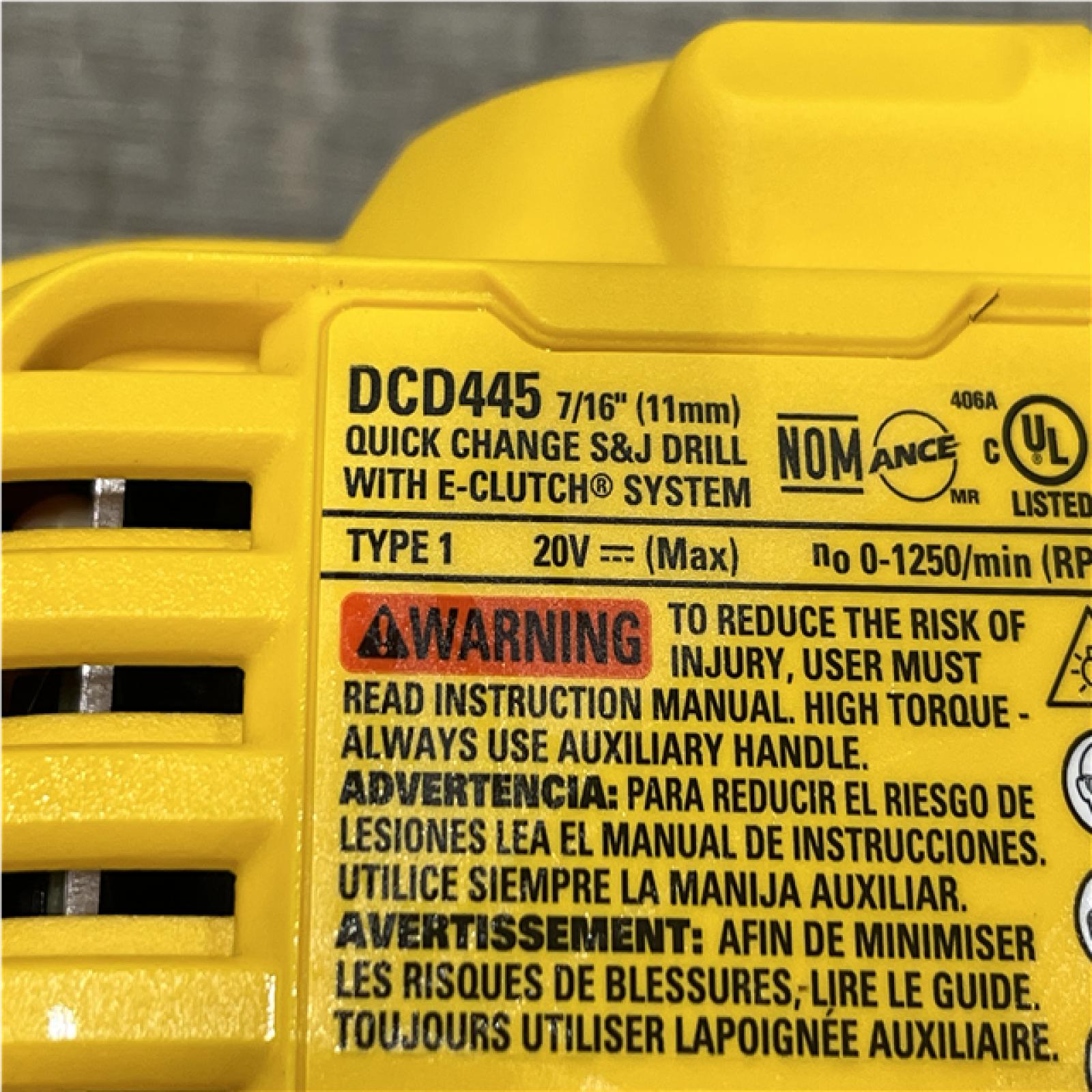 NEW - DEWALT 20V Max Cordless Brushless 7/16 in. Quick Change Stud and Joist Drill (Tool Only)