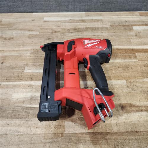HOUSTON LOCATION - AS - IS Milwaukee FUEL 18-Volt Lithium-Ion Brushless Cordless 18-Gauge 1/4 in. Narrow Crown Stapler (Tool-Only)