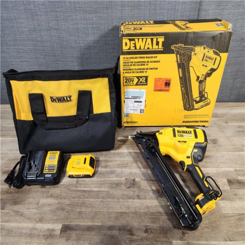 HOUSTON LOCATION - AS-IS DEWALT 20V MAX XR 15 Ga. Cordless 34 Deg Nailer 20 V