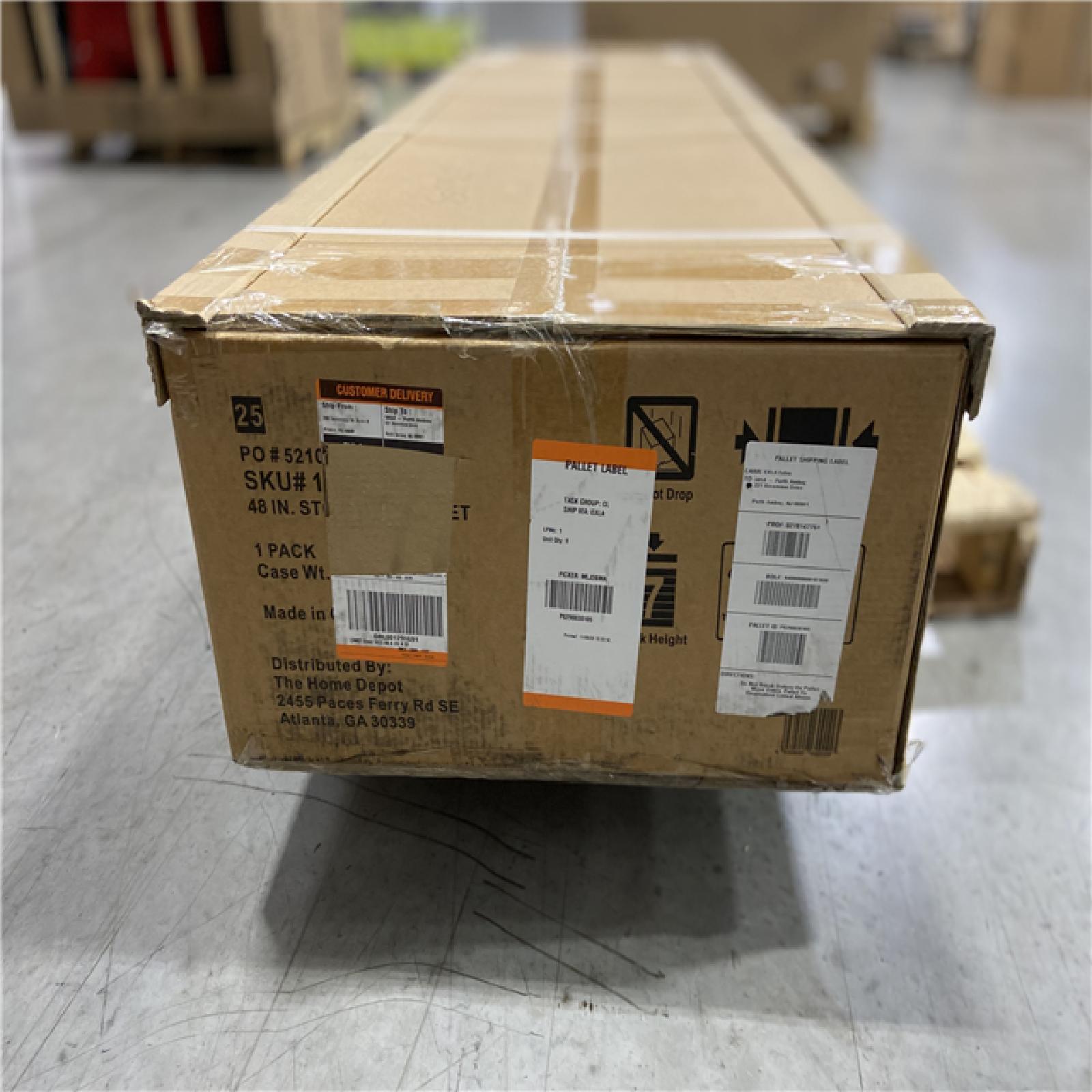 DALLAS LOCATION -Husky Ready-to-Assemble 24-Gauge Steel Freestanding Garage Cabinet in Black (48 in. W x 72 in. H x 18.3 in. D)