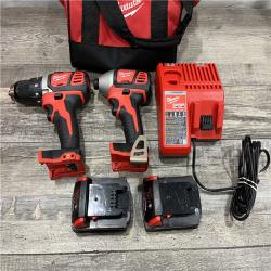 AS-IS Milwaukee 18V Lithium-Ion Cordless Drill Driver/Impact Driver Combo Kit
