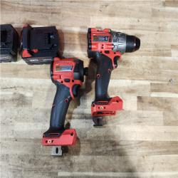 HOUSTON LOCATION - AS - IS Milwaukee FUEL 18V Lithium-Ion Brushless Cordless Hammer Drill and Impact Driver Combo Kit