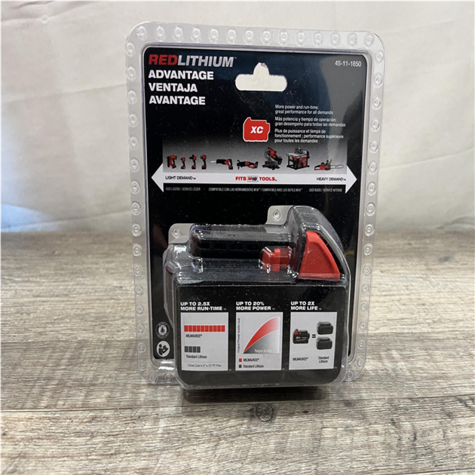 NEW - Milwaukee 18-Volt 5.0 Ah Lithium-Ion XC Extended Capacity Battery Pack