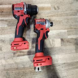 HOUSTON LOCATION - AS-IS Milwaukee 18V Lithium-Ion Brushless Cordless Compact Drill/Impact Combo Kit