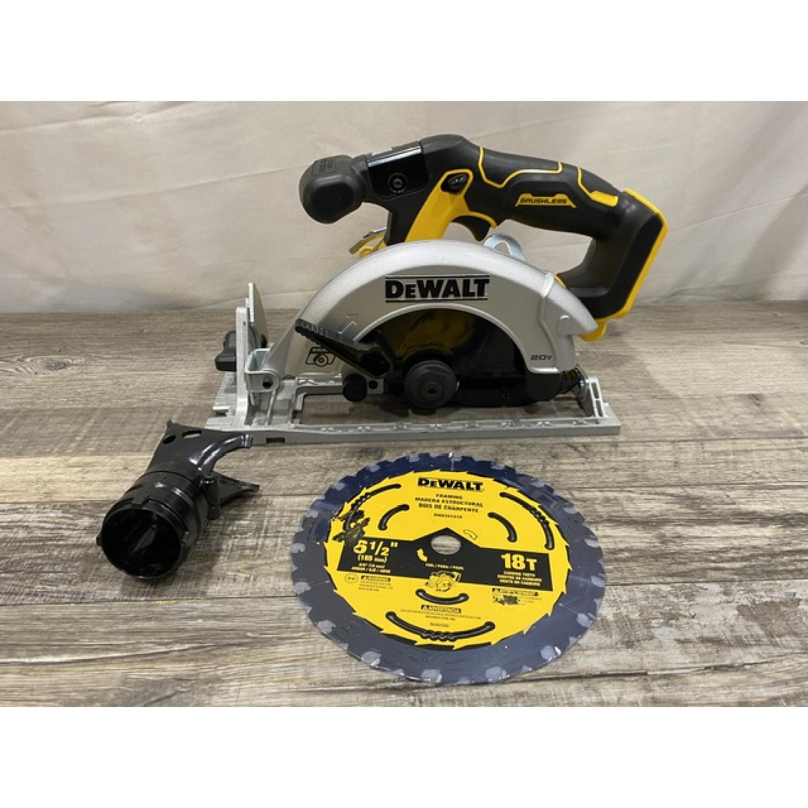 AS-IS DEWALT 20V MAX Cordless Brushless 6-1/2 in. Sidewinder Style Circular Saw (Tool Only)