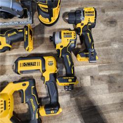 HOUSTON LOCATION - AS-IS DEWALT 8 TOOL COMBO KIT W/ (2) BATTERY & CHARGER