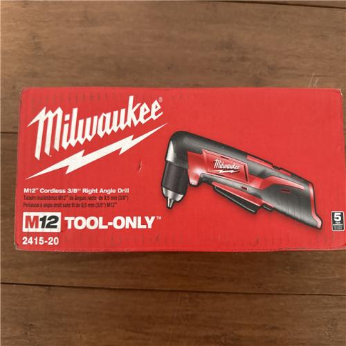 California NEW Milwaukee M12 Cordless 3/8 Right Angle Drill (Tool Only)