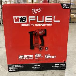NEW!- Milwaukee M18 FUEL 18V Cordless 18-Gauge 1/4 in. Narrow Crown Stapler (Tool-Only)