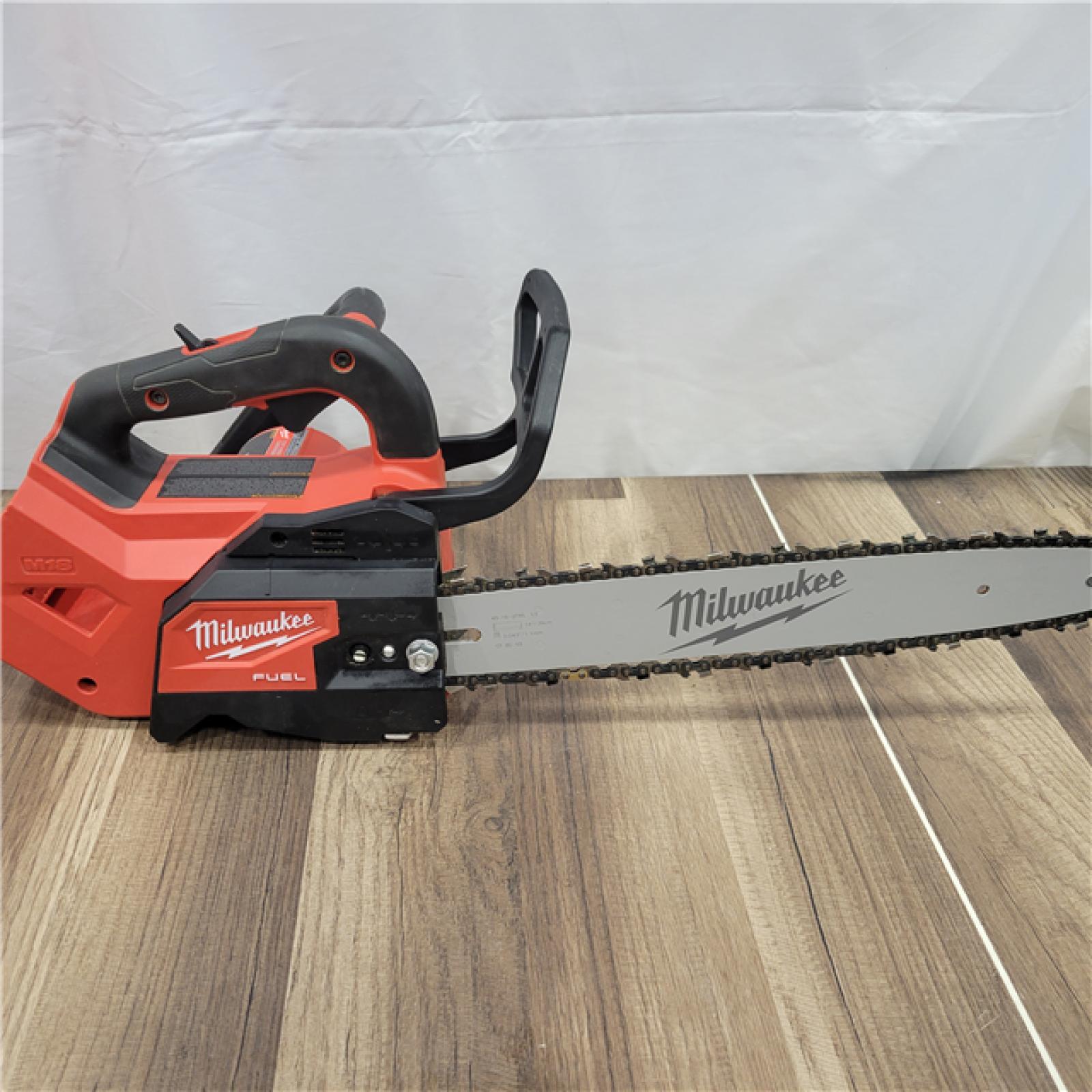 AS-IS Milwaukee Tool 2826-20T M18 FUEL 14  Top Handle 18-Volt Lithium-Ion Brushless Electric Cordless Chainsaw (Tool-Only)