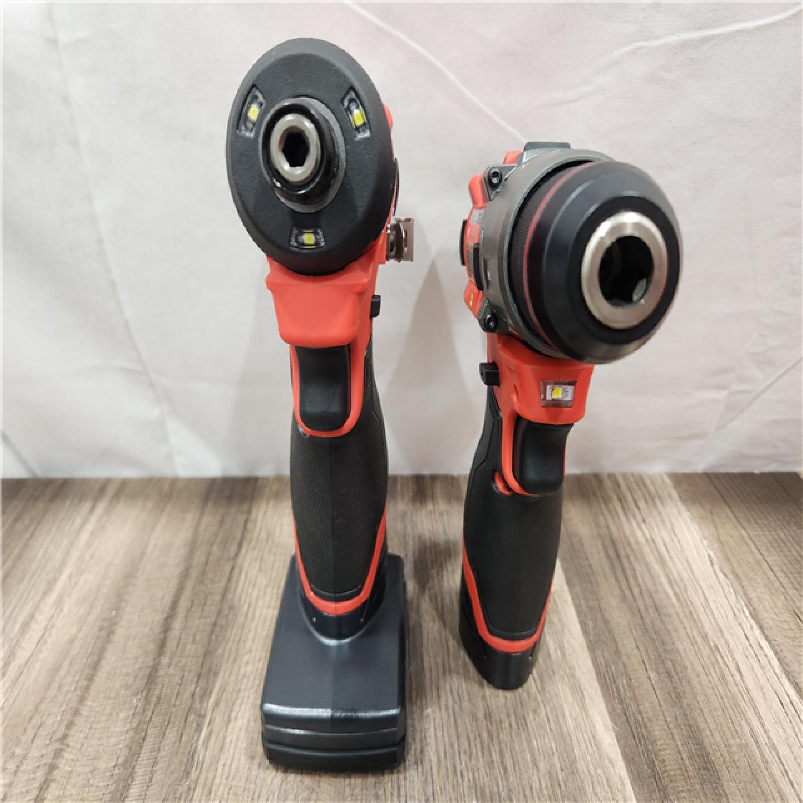 AS-IS- Milwaukee 12V Brushless Hammer Drill and Impact Driver Combo Kit