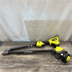 AS-IS RYOBI 40V HP Brushless Whisper Series 17 in. Cordless Battery Carbon Fiber Shaft String Trimmer Kit