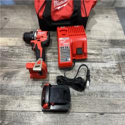 AS-IS Milwaukee 18V Lithium-Ion Brushless Cordless 1/2 in. Compact Drill/Driver with kit