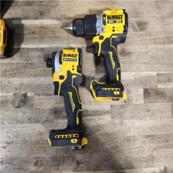 HOUSTON LOCATION - AS-IS DEWALT 20V MAX XR Hammer Drill and ATOMIC Impact Driver 2 Tool Cordless Combo Kit with (2) 4.0Ah Batteries, Charger, and Bag