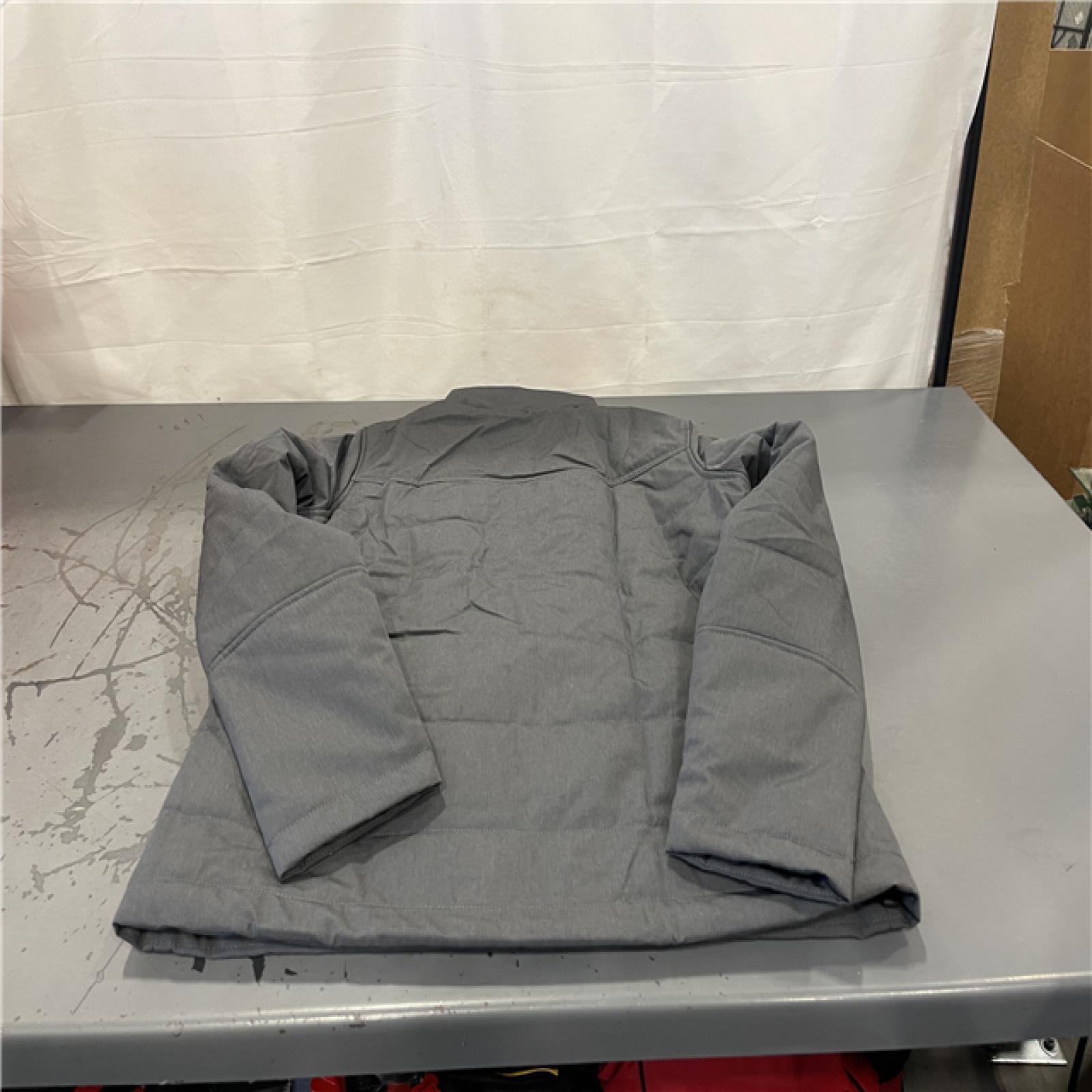 AS-IS- Women's Large M12 12-Volt Lithium-Ion Cordless Gray Heated Jacket Hoodie Kit