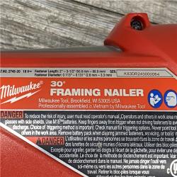 AS-IS Milwaukee FUEL 3-1/2 in. 18-Volt 30-Degree Lithium-Ion Brushless Cordless Framing Nailer (Tool-Only)