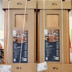 Phoenix Location Hampton Bay Assembled Kitchen Cabinets in Medium Oak Pallet (7 Cabinets)