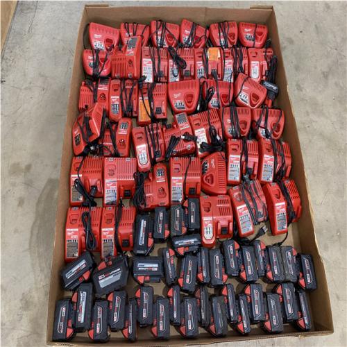 Houston Location - AS-IS Tool Pallet CHARGER/BATTERY MIX