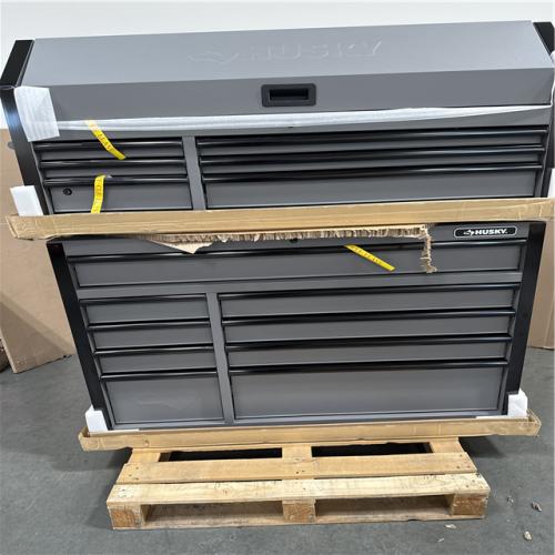 California AS-IS HUSKY Tool Chest & Cabinet Combo 15-Drawers; Appears in Excellent Condition